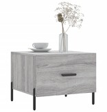 VidaXL Salontafels 2 st 50x50x40 cm bewerkt hout grijs sonoma eiken