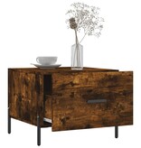 VidaXL Salontafels 2 st 50x50x40 cm bewerkt hout gerookt eikenkleurig