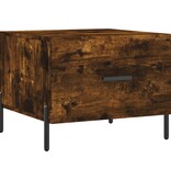 VidaXL Salontafels 2 st 50x50x40 cm bewerkt hout gerookt eikenkleurig