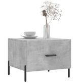 VidaXL Salontafels 2 st 50x50x40 cm bewerkt hout betongrijs
