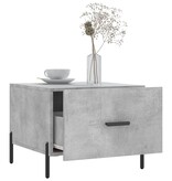 VidaXL Salontafels 2 st 50x50x40 cm bewerkt hout betongrijs