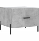 VidaXL Salontafels 2 st 50x50x40 cm bewerkt hout betongrijs