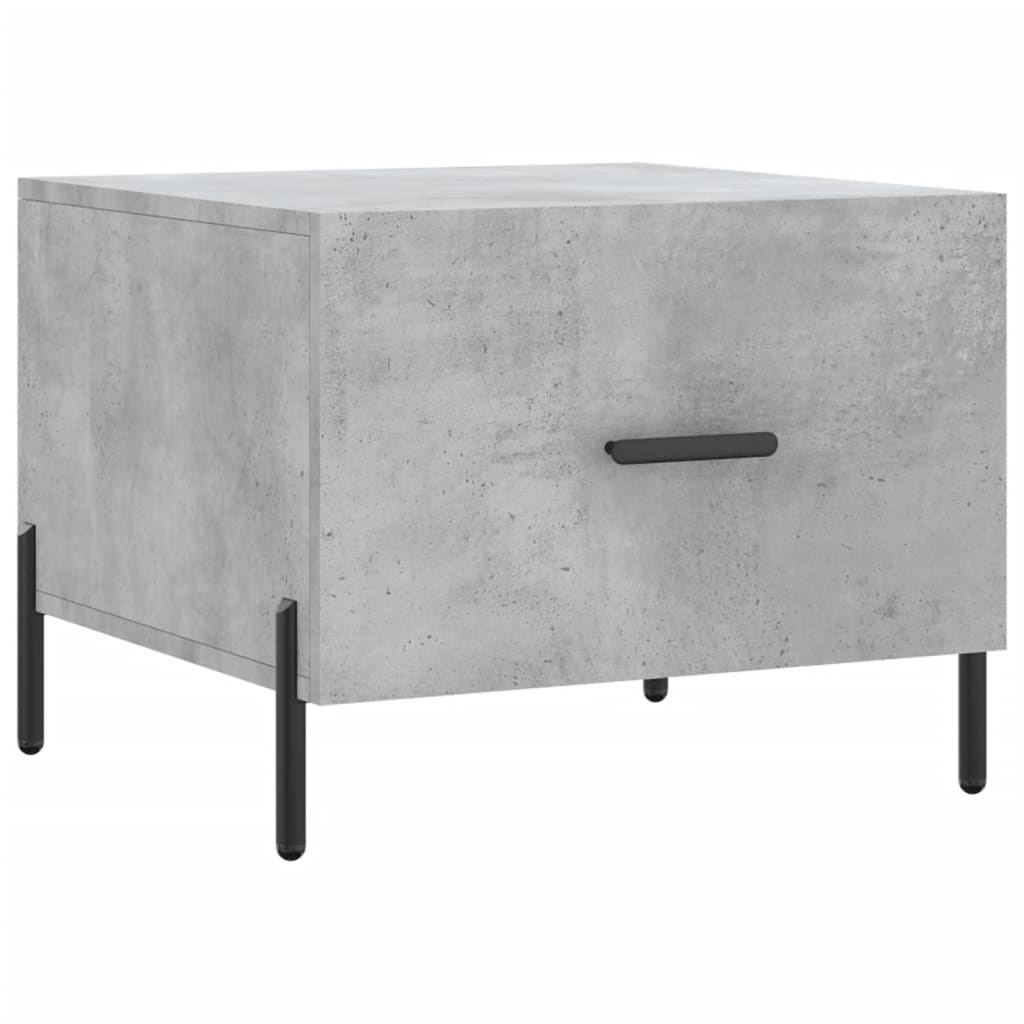 VidaXL Salontafels 2 st 50x50x40 cm bewerkt hout betongrijs