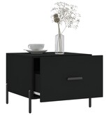 VidaXL Salontafels 2 st 50x50x40 cm bewerkt hout zwart