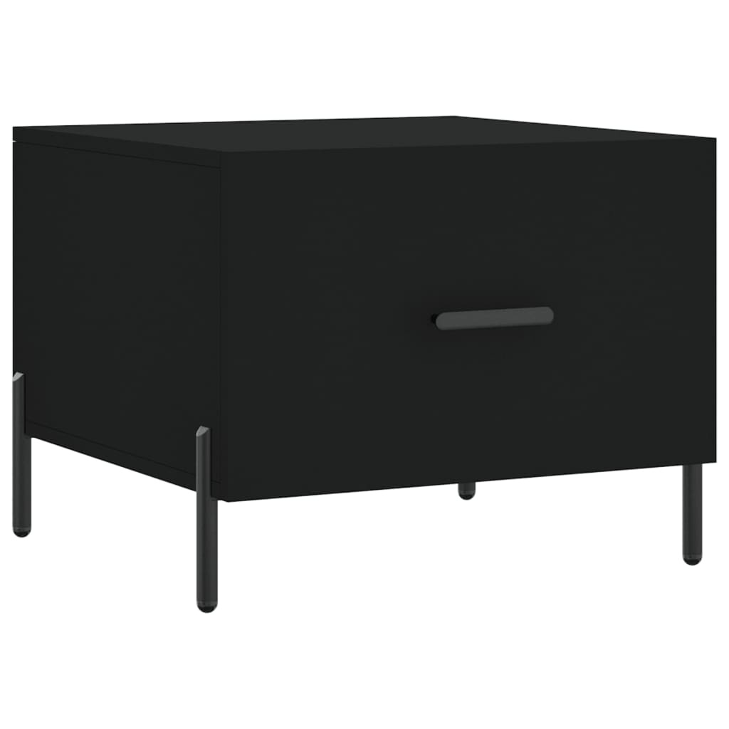 VidaXL Salontafels 2 st 50x50x40 cm bewerkt hout zwart