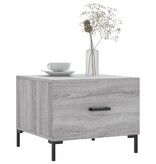 VidaXL Salontafels 2 st 50x50x40 cm bewerkt hout grijs sonoma eiken