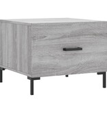 VidaXL Salontafels 2 st 50x50x40 cm bewerkt hout grijs sonoma eiken
