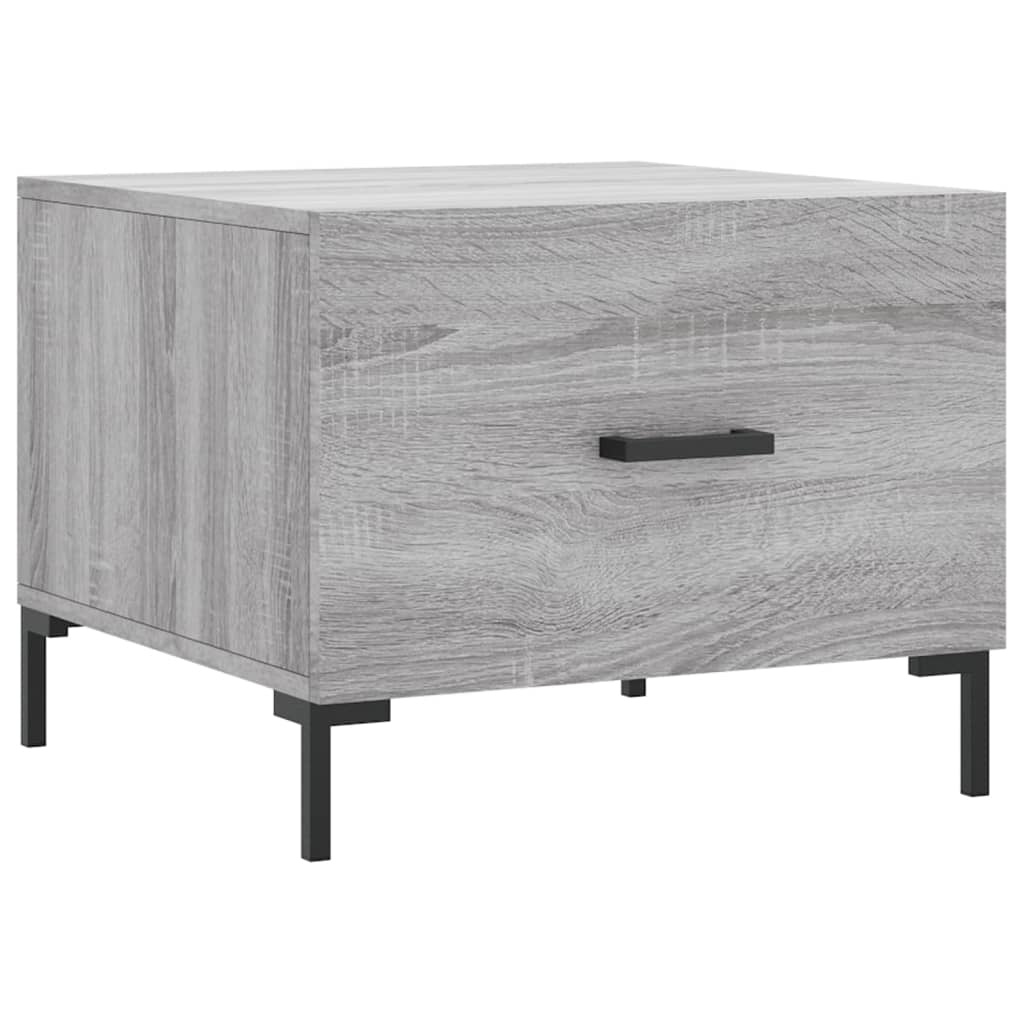 VidaXL Salontafels 2 st 50x50x40 cm bewerkt hout grijs sonoma eiken