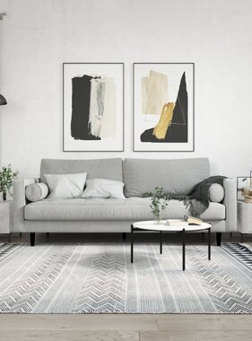 VidaXL Salontafels 2 st 50x50x40 cm bewerkt hout betongrijs