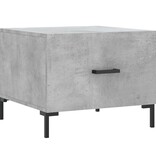 VidaXL Salontafels 2 st 50x50x40 cm bewerkt hout betongrijs