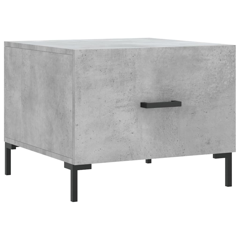 VidaXL Salontafels 2 st 50x50x40 cm bewerkt hout betongrijs