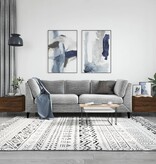 VidaXL Salontafels 2 st 50x50x40 cm bewerkt hout bruineikenkleurig