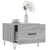 VidaXL Salontafels 2 st 50x50x40 cm bewerkt hout grijs sonoma eiken