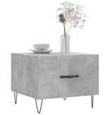 VidaXL Salontafels 2 st 50x50x40 cm bewerkt hout betongrijs