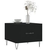 VidaXL Salontafels 2 st 50x50x40 cm bewerkt hout zwart