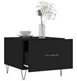 VidaXL Salontafels 2 st 50x50x40 cm bewerkt hout zwart
