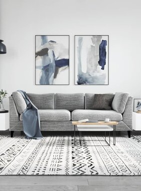 VidaXL Salontafels 2 st 50x50x40 cm bewerkt hout wit