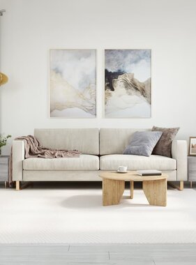 VidaXL Salontafels 2 st 50x50x40 cm bewerkt hout grijs sonoma eiken