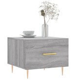 VidaXL Salontafels 2 st 50x50x40 cm bewerkt hout grijs sonoma eiken