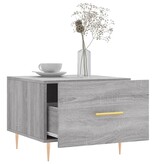 VidaXL Salontafels 2 st 50x50x40 cm bewerkt hout grijs sonoma eiken