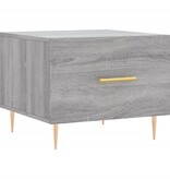 VidaXL Salontafels 2 st 50x50x40 cm bewerkt hout grijs sonoma eiken