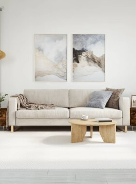 VidaXL Salontafels 2 st 50x50x40 cm bewerkt hout gerookt eikenkleurig