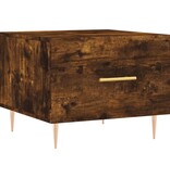 VidaXL Salontafels 2 st 50x50x40 cm bewerkt hout gerookt eikenkleurig