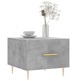 VidaXL Salontafels 2 st 50x50x40 cm bewerkt hout betongrijs