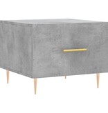 VidaXL Salontafels 2 st 50x50x40 cm bewerkt hout betongrijs