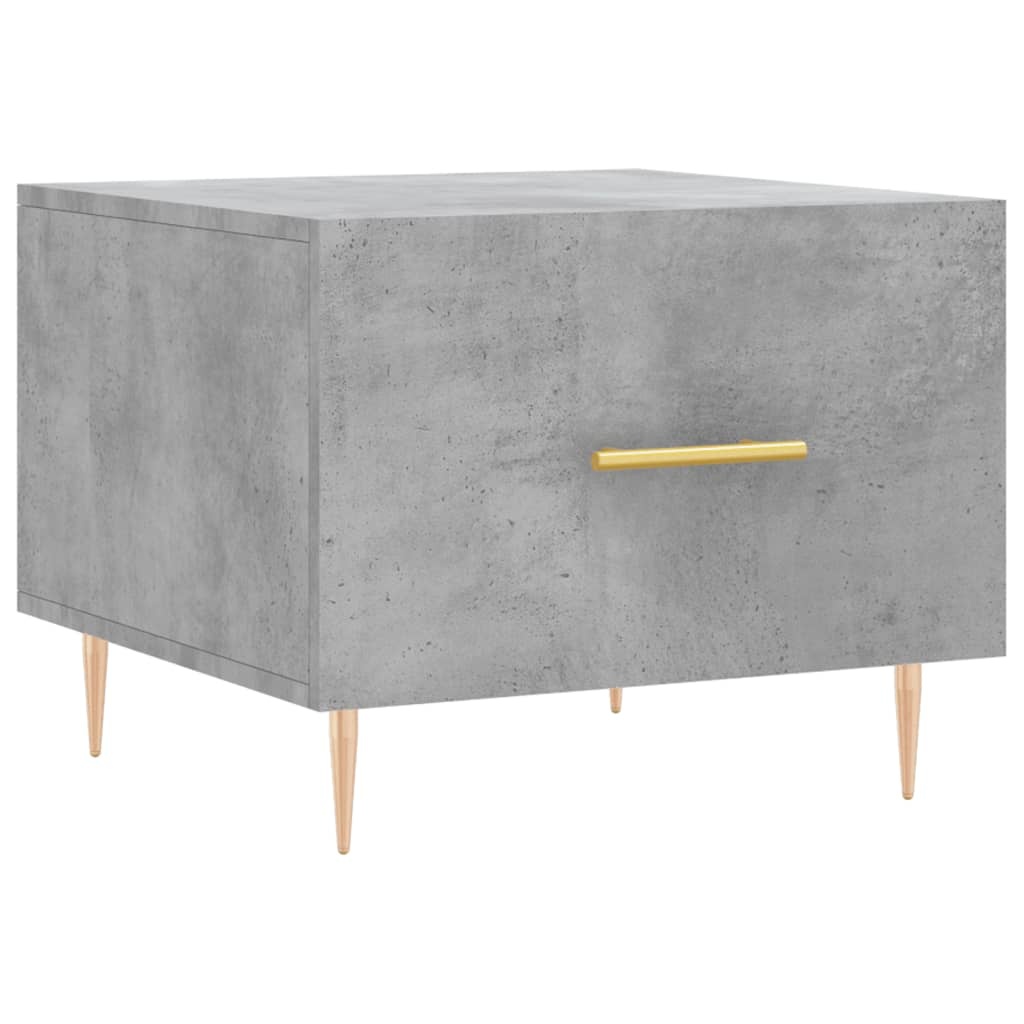 VidaXL Salontafels 2 st 50x50x40 cm bewerkt hout betongrijs