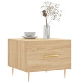 VidaXL Salontafels 2 st 50x50x40 cm bewerkt hout sonoma eikenkleurig