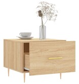 VidaXL Salontafels 2 st 50x50x40 cm bewerkt hout sonoma eikenkleurig