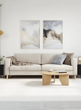 VidaXL Salontafels 2 st 50x50x40 cm bewerkt hout zwart