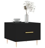 VidaXL Salontafels 2 st 50x50x40 cm bewerkt hout zwart