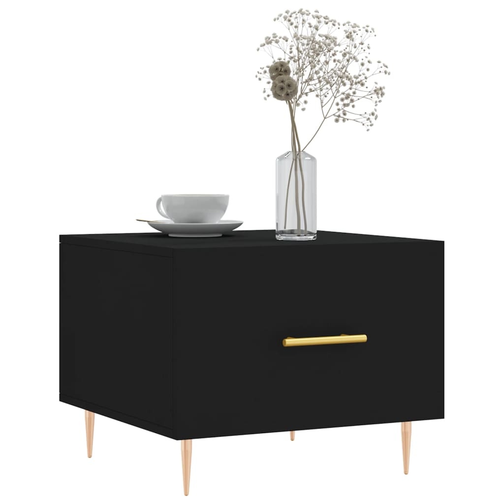 VidaXL Salontafels 2 st 50x50x40 cm bewerkt hout zwart