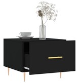 VidaXL Salontafels 2 st 50x50x40 cm bewerkt hout zwart