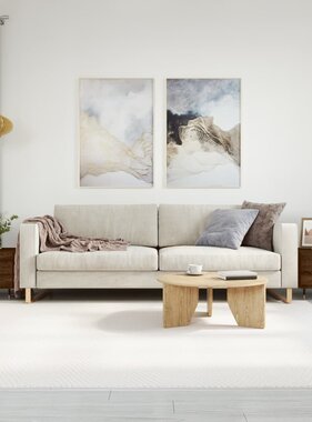 VidaXL Salontafels 2 st 50x50x40 cm bewerkt hout bruineikenkleurig