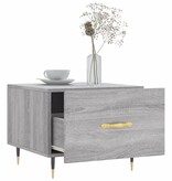 VidaXL Salontafels 2 st 50x50x40 cm bewerkt hout grijs sonoma eiken