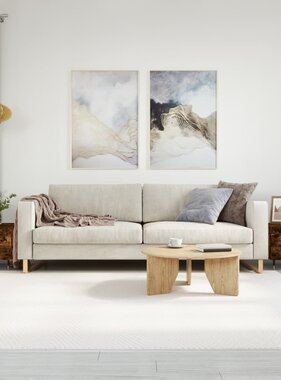 VidaXL Salontafels 2 st 50x50x40 cm bewerkt hout gerookt eikenkleurig