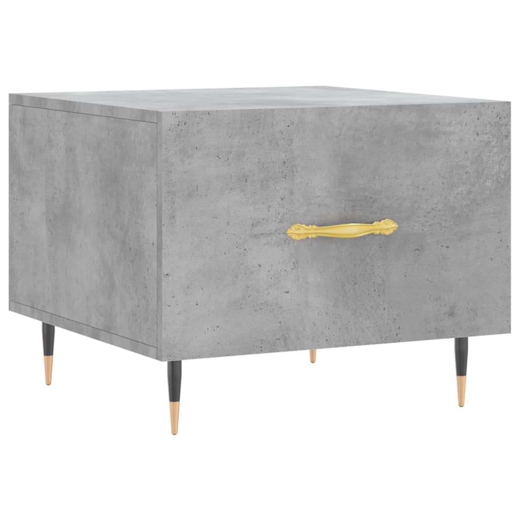 VidaXL Salontafels 2 st 50x50x40 cm bewerkt hout betongrijs