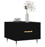 VidaXL Salontafels 2 st 50x50x40 cm bewerkt hout zwart
