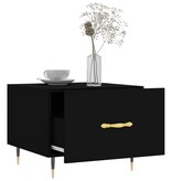 VidaXL Salontafels 2 st 50x50x40 cm bewerkt hout zwart