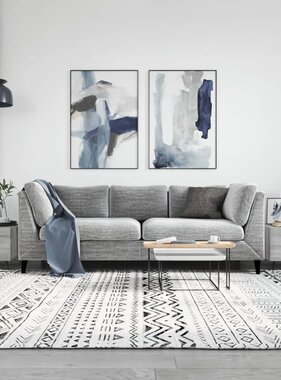 VidaXL Salontafels 2 st 50x50x40 cm bewerkt hout grijs sonoma eiken