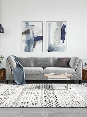 VidaXL Salontafels 2 st 50x50x40 cm bewerkt hout gerookt eikenkleurig