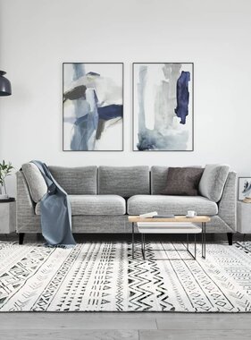 VidaXL Salontafels 2 st 50x50x40 cm bewerkt hout betongrijs