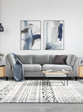 VidaXL Salontafels 2 st 50x50x40 cm bewerkt hout sonoma eikenkleurig