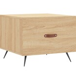 VidaXL Salontafels 2 st 50x50x40 cm bewerkt hout sonoma eikenkleurig