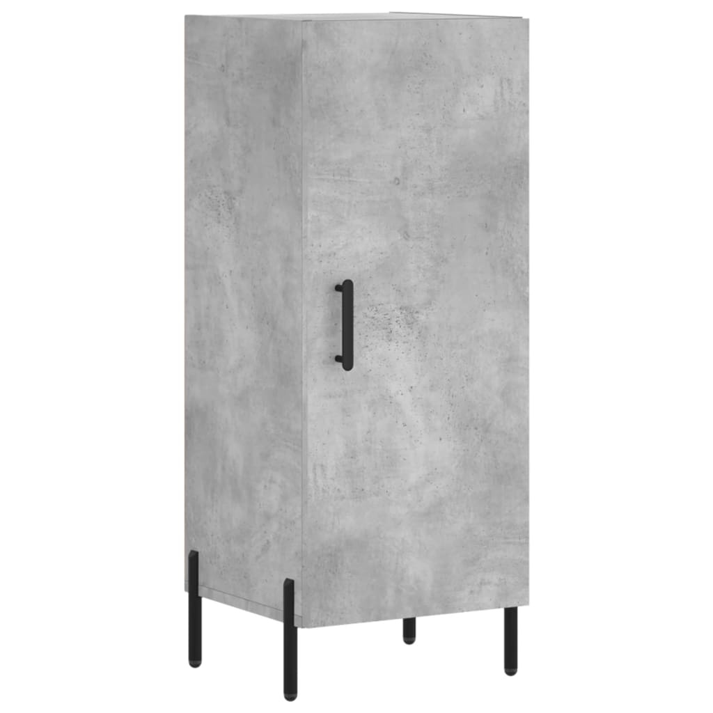 VidaXL Dressoir 34,5x34x90 cm bewerkt hout betongrijs