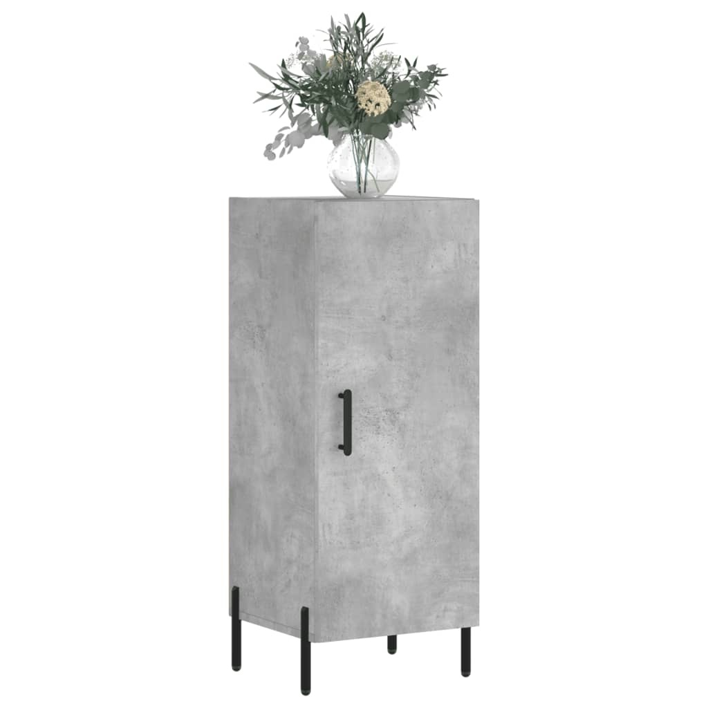 VidaXL Dressoir 34,5x34x90 cm bewerkt hout betongrijs