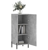 VidaXL Dressoir 34,5x34x90 cm bewerkt hout betongrijs